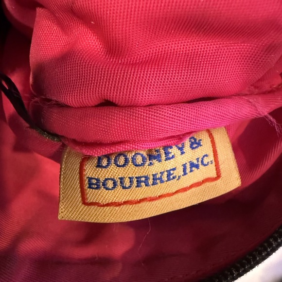 DOONEY & BOURKE Crossbody Black Nylon North South Triple Zip Bag Purse - Picture 7 of 12